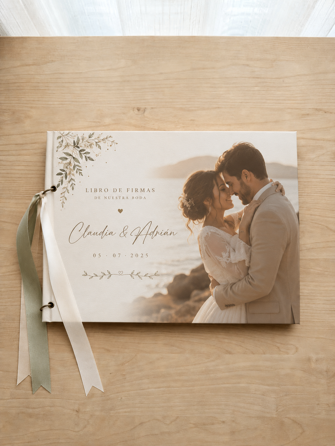 Libro de Firmas de Boda Personalizado
