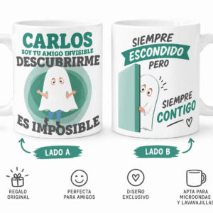 Regalo para Amigo Invisible personalizado con nombre
