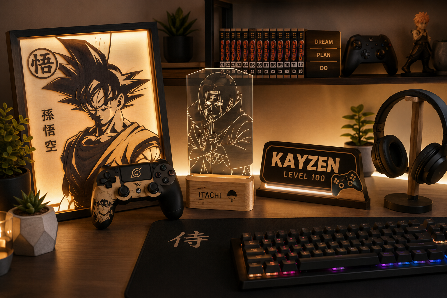 Decoración anime gaming personalizada moderna