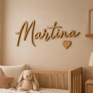Nombres personalizados en madera