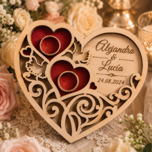 Porta alianzas para bodas