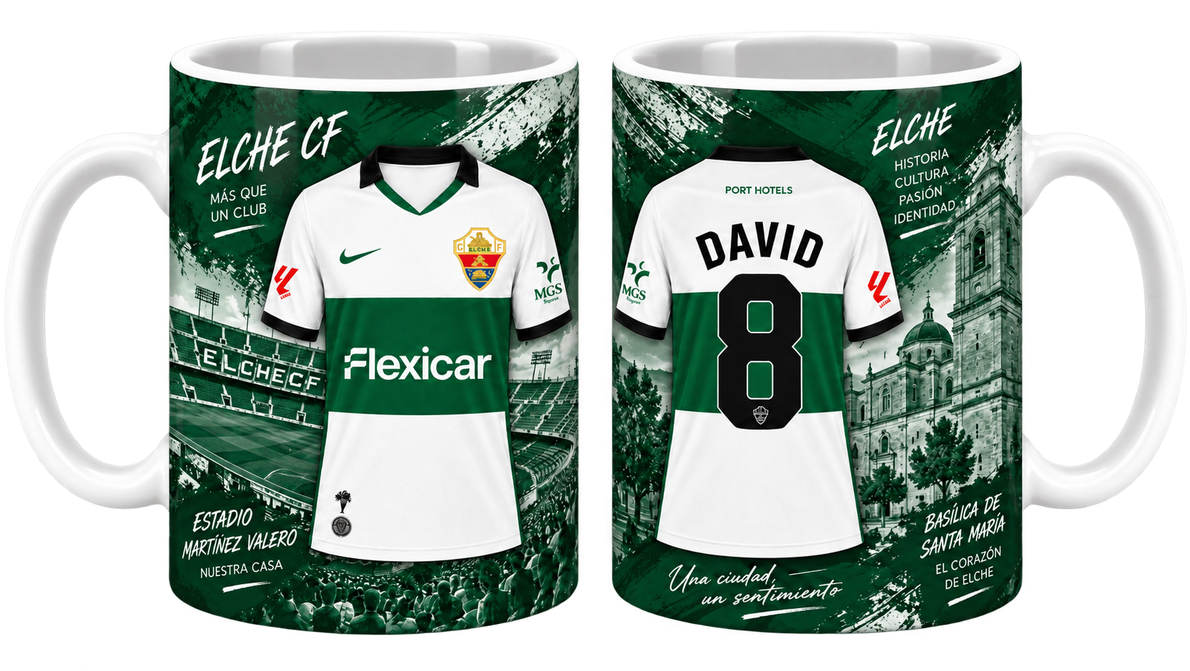 Taza Elche CF personalizada