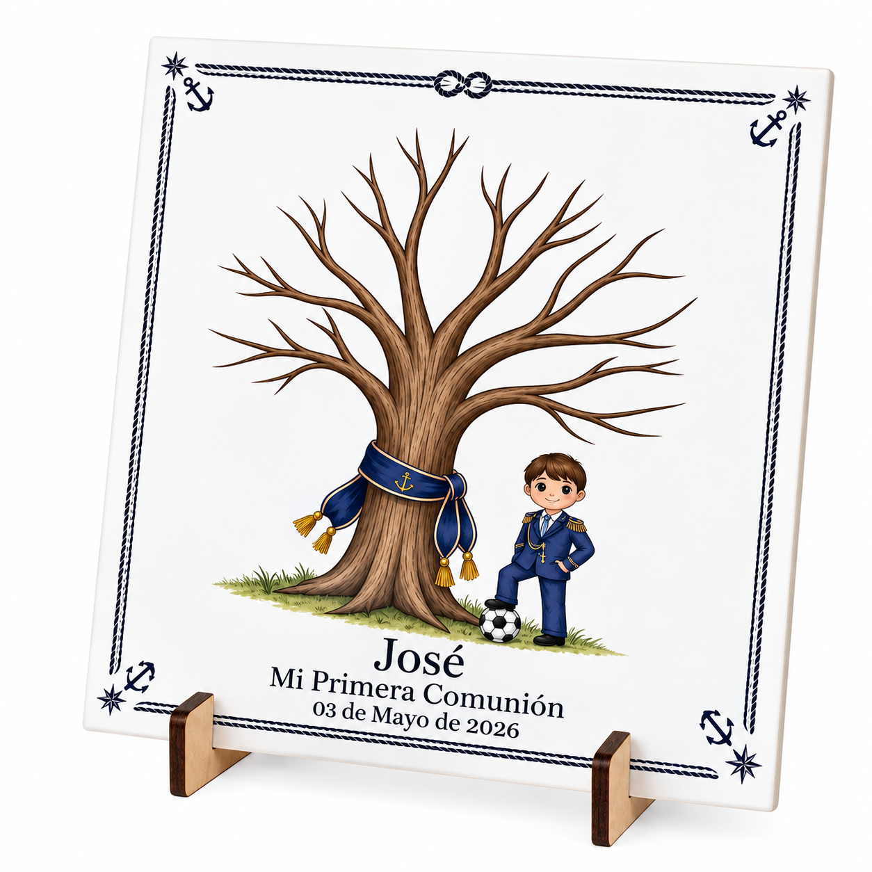 pack de libro de firmas y árbol de huellas para comunión