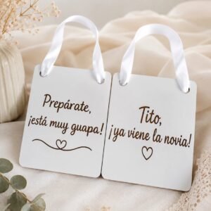 Carteles para niños en bodas personalizados