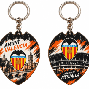 Llavero Valencia CF con escudo y Mestalla