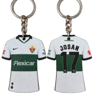 Llavero camiseta Elche CF primera equipación personalizado
